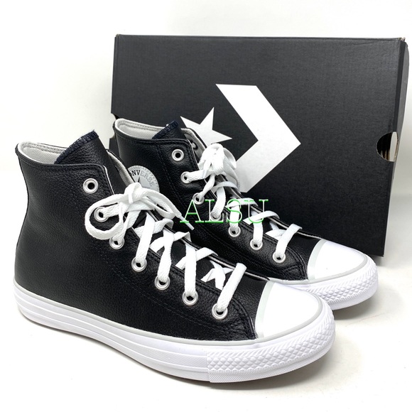 🎄 Christmas Special 🎄 Converse Ctas HI leather Black Men’s Sneakers 166730C - Picture 5 of 7